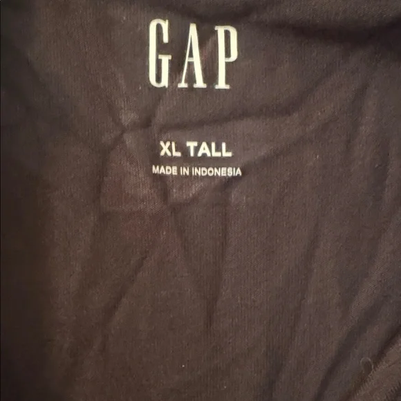 NWT GAP Puff Sleeve Ruched Tshirt in XL Tall Black - Picture 3 of 7